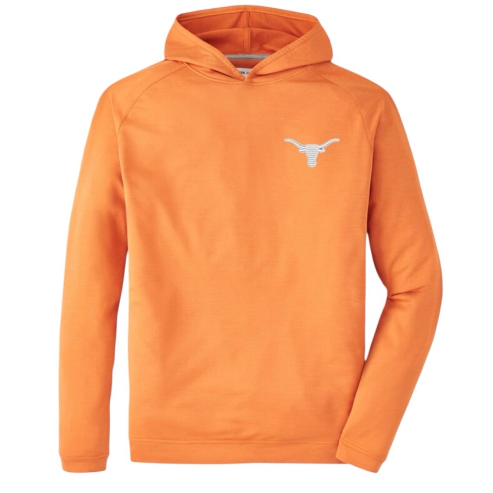 NWT Peter Millar Texas Pine Performance Hoodie in Rust  Orange Size XXL